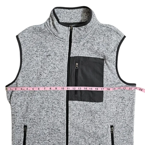 Gray Sonoma Goods For Life Fleece Vest - Picture 5 of 8